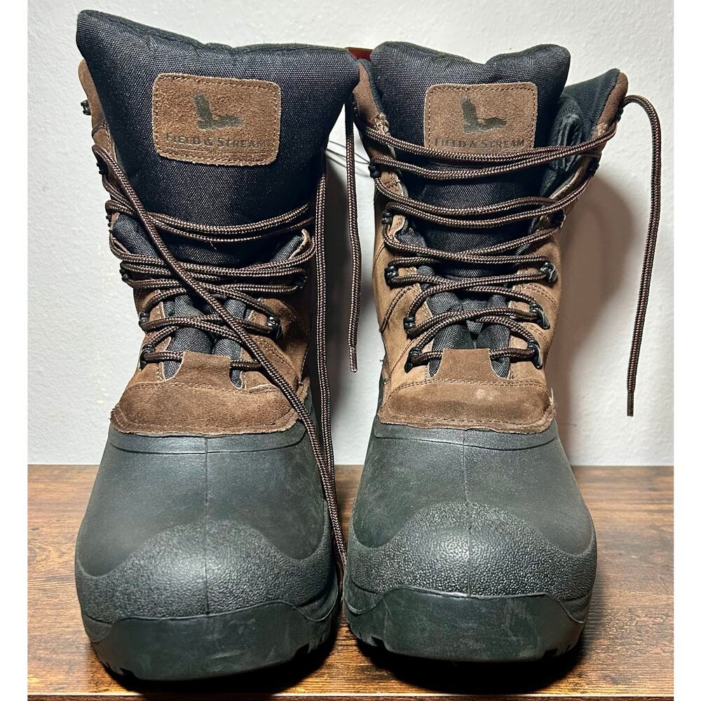 NWT Field & Stream Men’s Brown PAC Boots 400 Gram Insulation 3M Thinsulate Sz 13